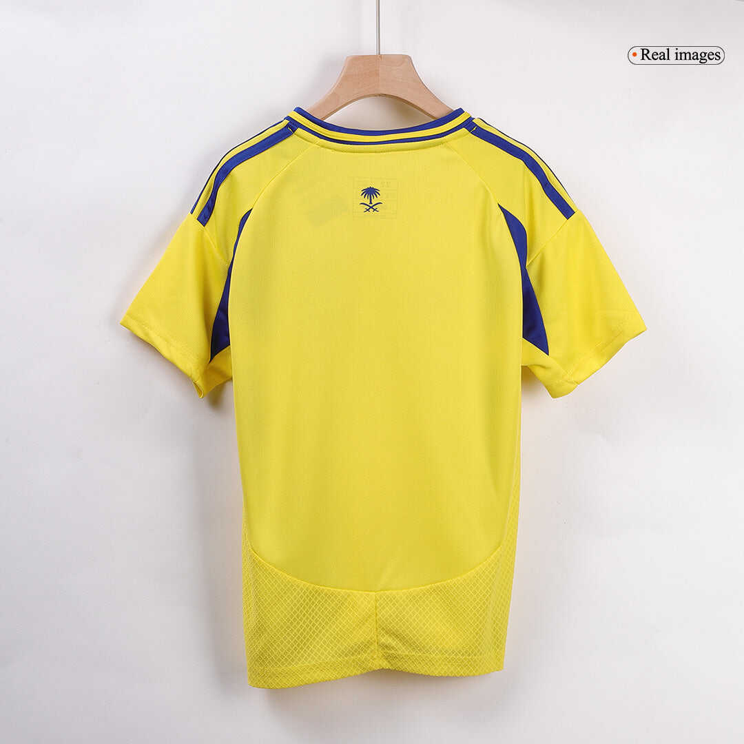 Kid's Al Nassr Home Soccer Jersey Kit(Jersey+Shorts) 2024/25Authentic