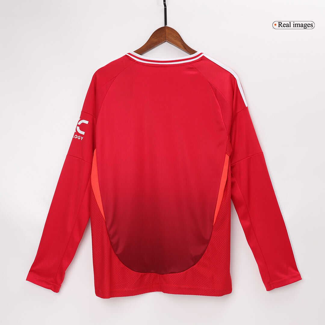 Manchester United Home Long Sleeve Soccer Jersey