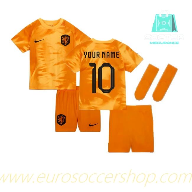 Match Quality 2022-2023 Holland Home Football Shirt Kids