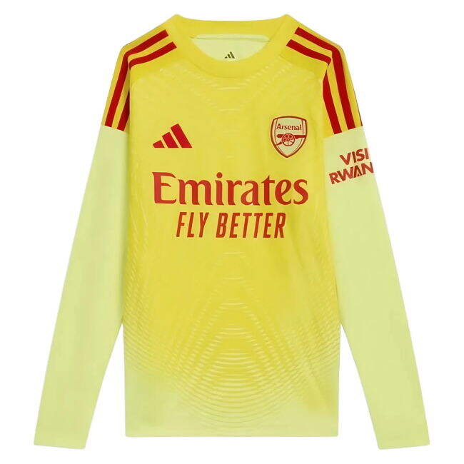 replica 2025-2026 Arsenal Home Goalkeeper Shirt (Yellow) - Kids (Se...