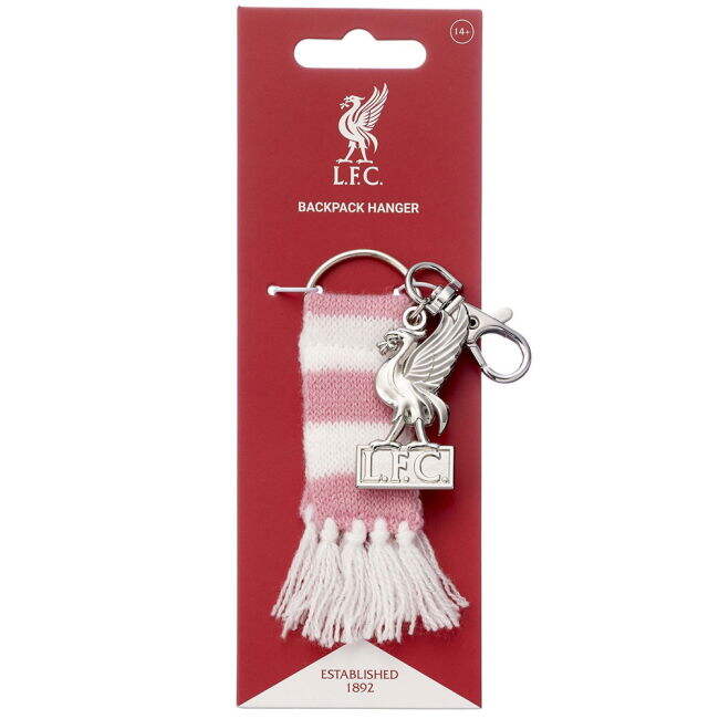 Liverpool FC Pink Bar Scarf Bag Charm - authentic style