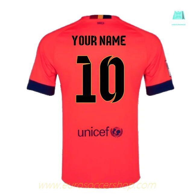 Barcelona 2014-15 Away Shirt ((Excellent) L) (Your Name)