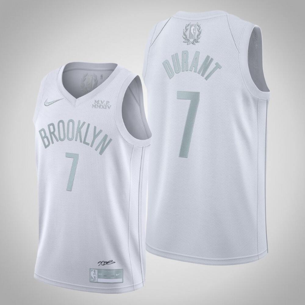 Brooklyn Nets Kevin Durant7 White Jersey - - NBA Collection
