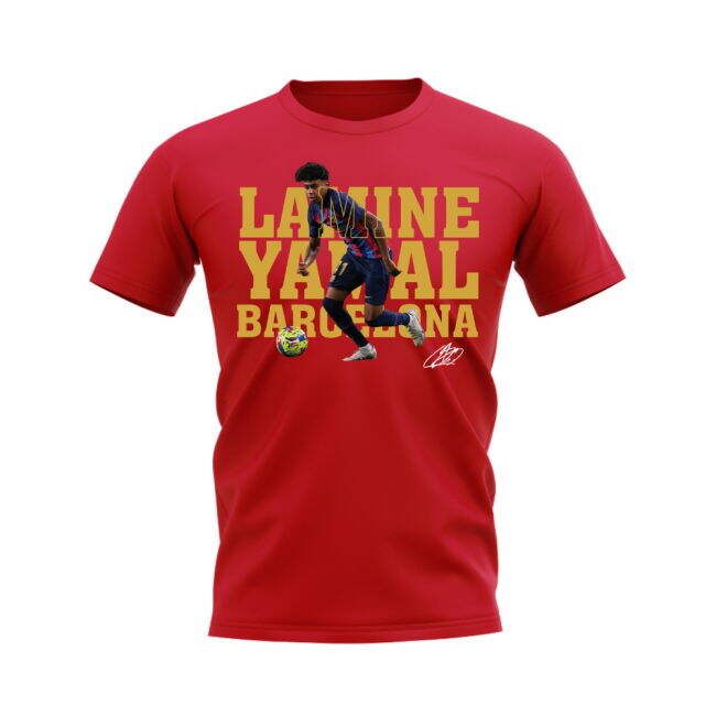 Lamine Yamal Barcelona Player Tee (Red)