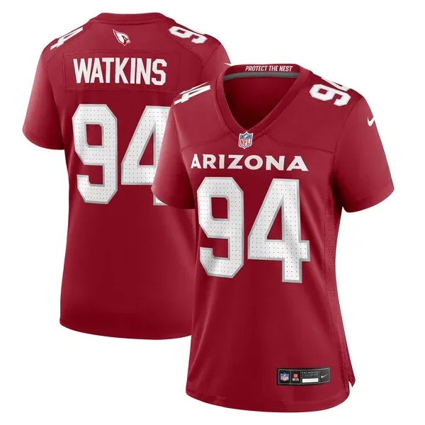 None Carlos Watkins Game Jersey - Cardinal | NFL Player Jersey