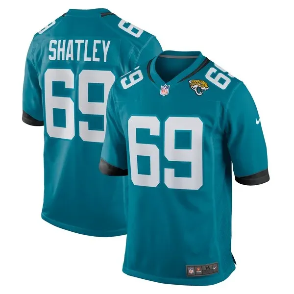 None Tyler Shatley Game Jersey - Teal | NFL Player Jersey | NFL Footba