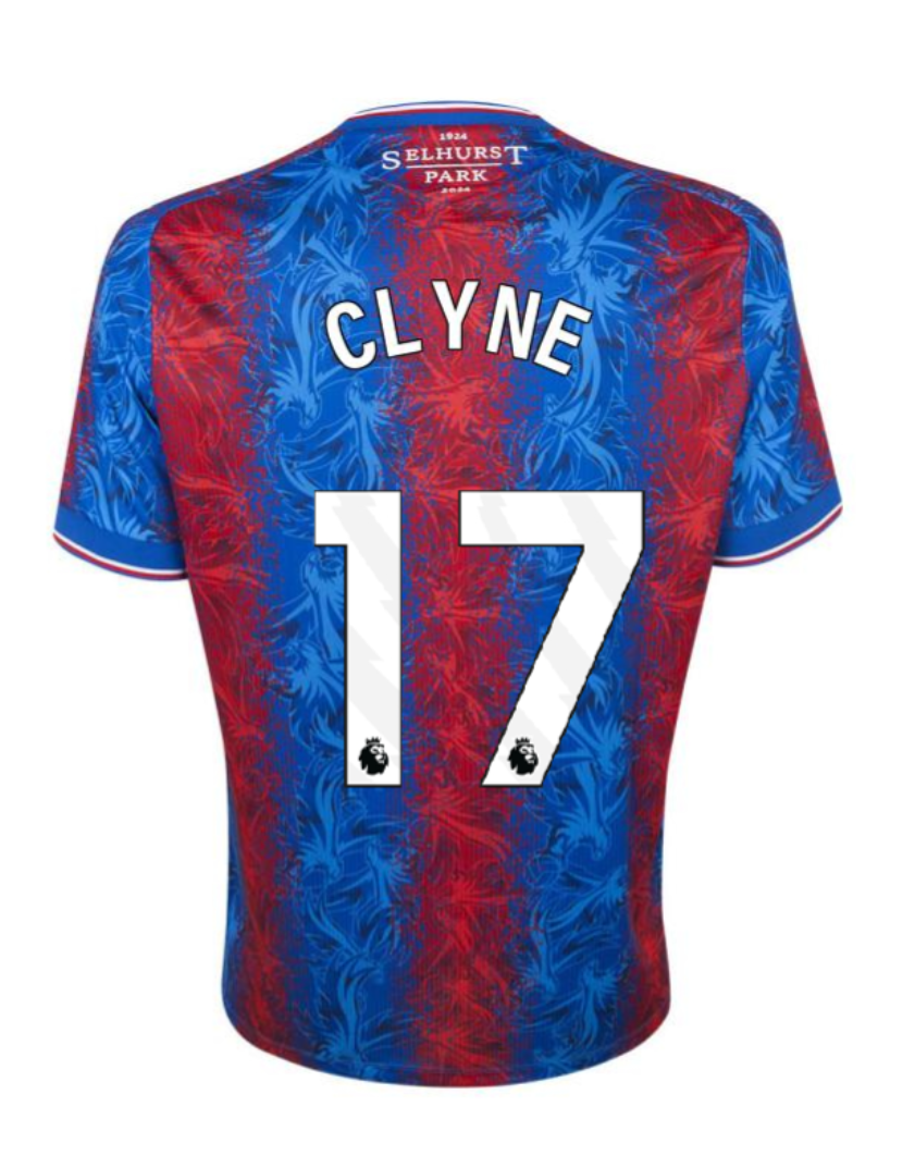 CRYSTAL PALACE FA CUP FINAL CLYNE 17 SOCCER JERSEY SEASON 24-25