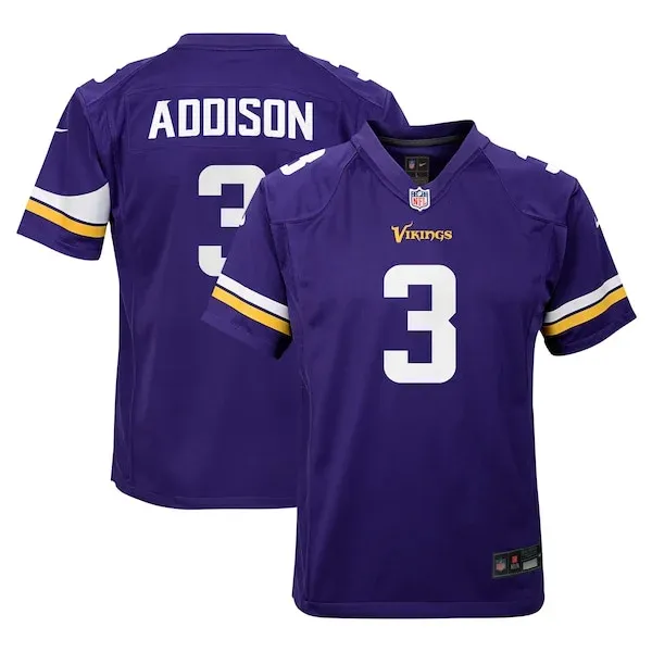 None Game NFL Jersey - Purple | Durable Football Apparel | NFL Footbal
