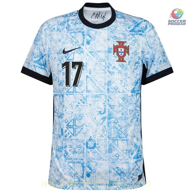 Portugal Away Team Jersey 2024-2025 Season Leao