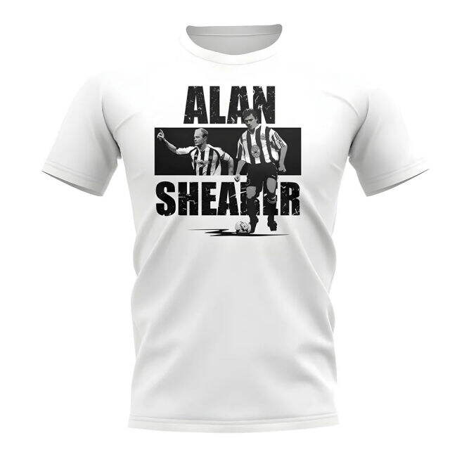 Alan Shearer Player Collage T-Shirt (White)
