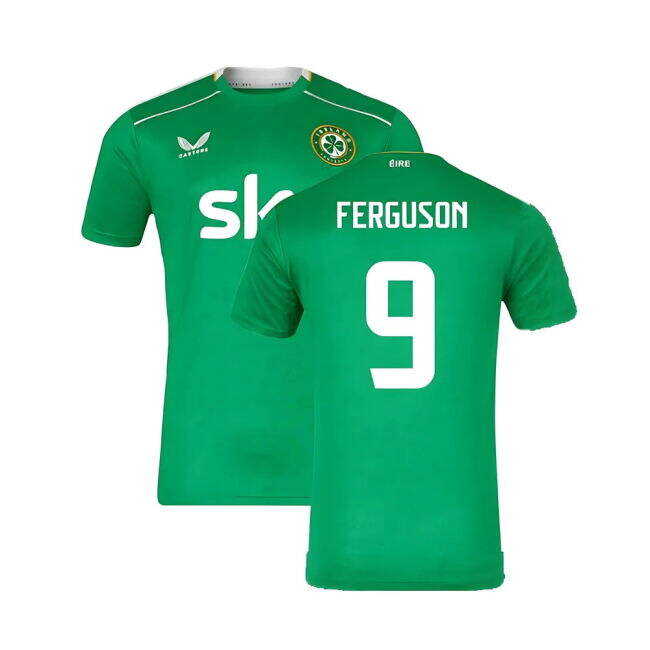 Light And Easy To Use 2024-2025 Republic of Ireland Home Shirt (Ferguson 9) Slim Fitting