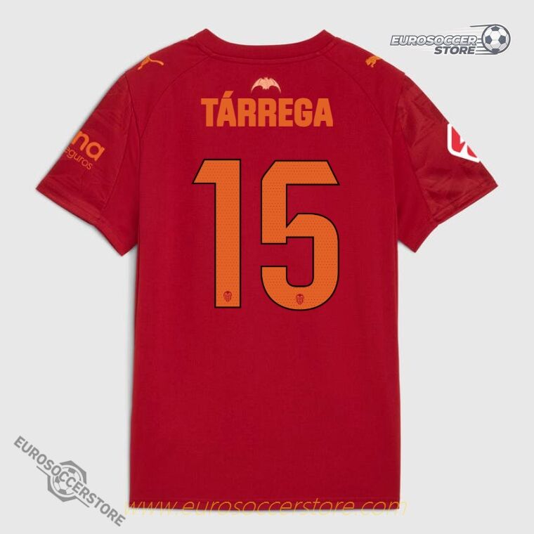 Valencia CF 25-26 Season Away TÁRREGA 15 Football Jersey