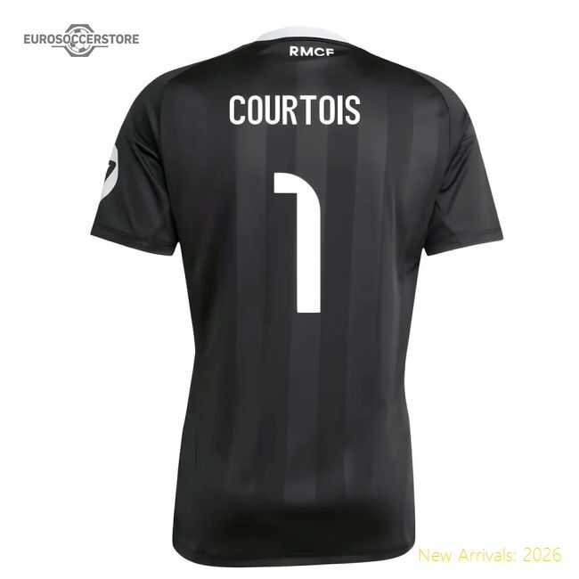 2025-2026 Real Madrid Third Goalkeeper Shirt (black) (courtois 1)