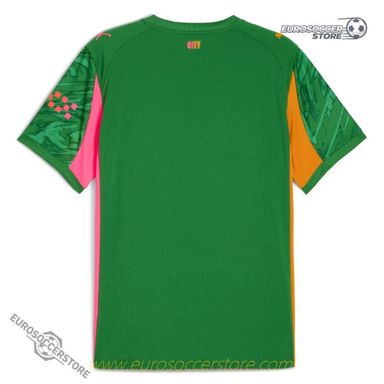 Manchester City's 25-26 Season Green-Colored Goalkeeper Jersey