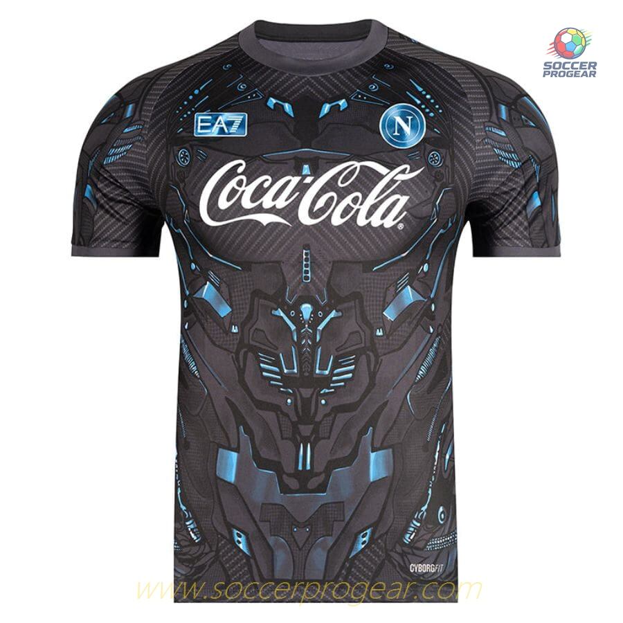 NAPLES Calcio Serie A 2025/26 Collection BLACK TRAINING JERSEY