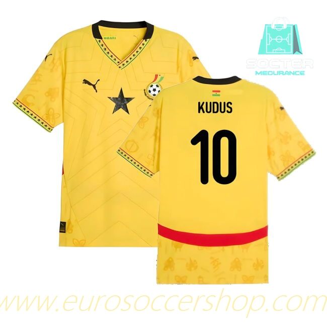 2024/25 Campaign Premium Ghana Away Kit (Kudus 10)