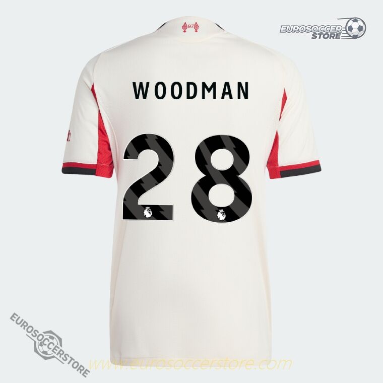 WOODMAN 28 Liverpool Away Jersey 25-26 (Player Version)