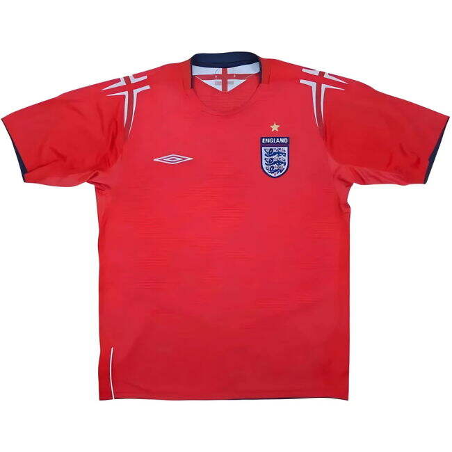 England 2004 Updated Lightweight England Away Soccer Jersey