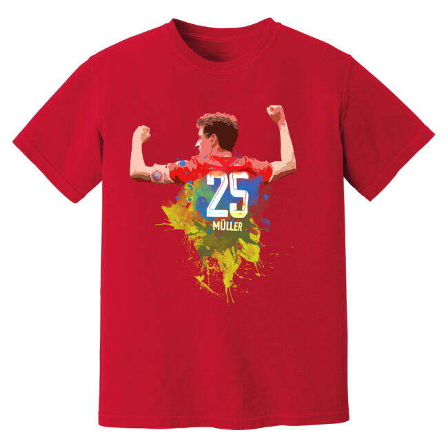 Bayern Shirt (Red) Stretch Fabric UV Protection Stretch Fabric