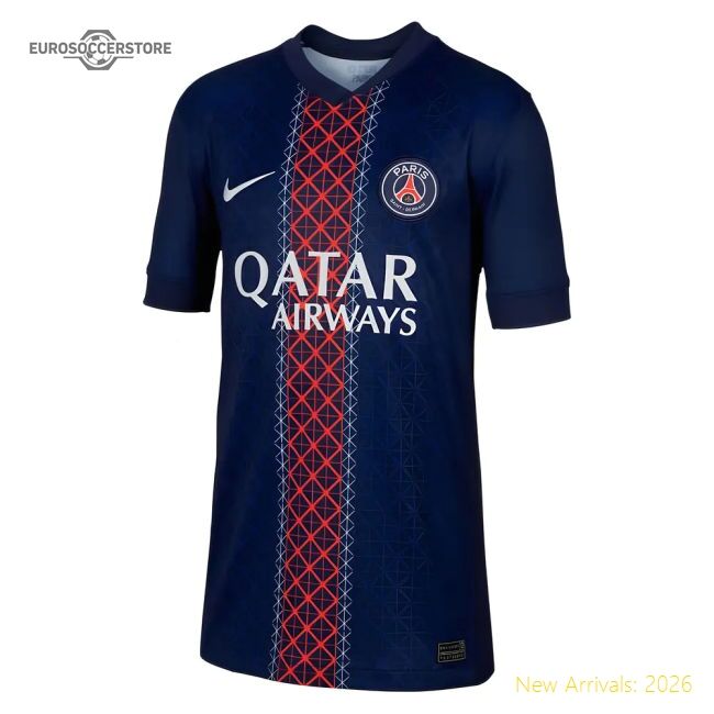 Match-Day 2025-2026 Psg Paris Saint Germain Home Shirt (Kids)