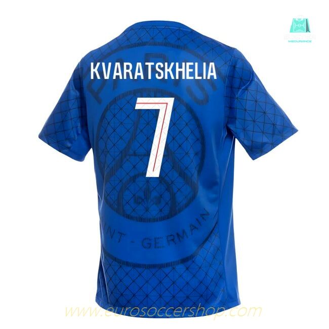 2025-2026 PSG Academy Pro Home Pre Match Shirt (Royal) (Kvaratskhelia 7)