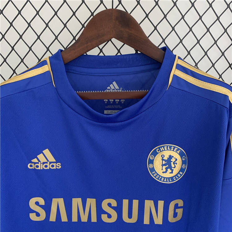 Chelsea 1213 Home Retro Football Shirt - Long Sleeve - Official