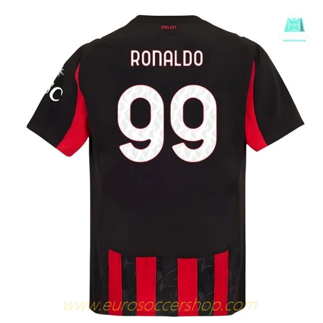 2025-2026 AC Milan Authentic Home Shirt (Ronaldo 99)