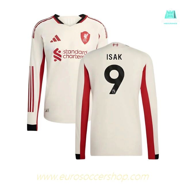 2025-2026 Liverpool Authentic Long Sleeve Away Shirt (Isak 9)