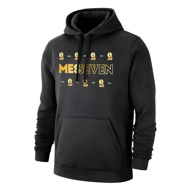 Lionel Messi MESSEVEN footer with hood, black