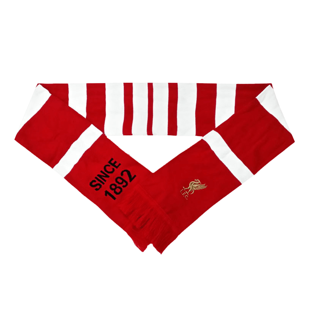 Liverpool Soccer knitting Scarf Red&White Authentic Kit