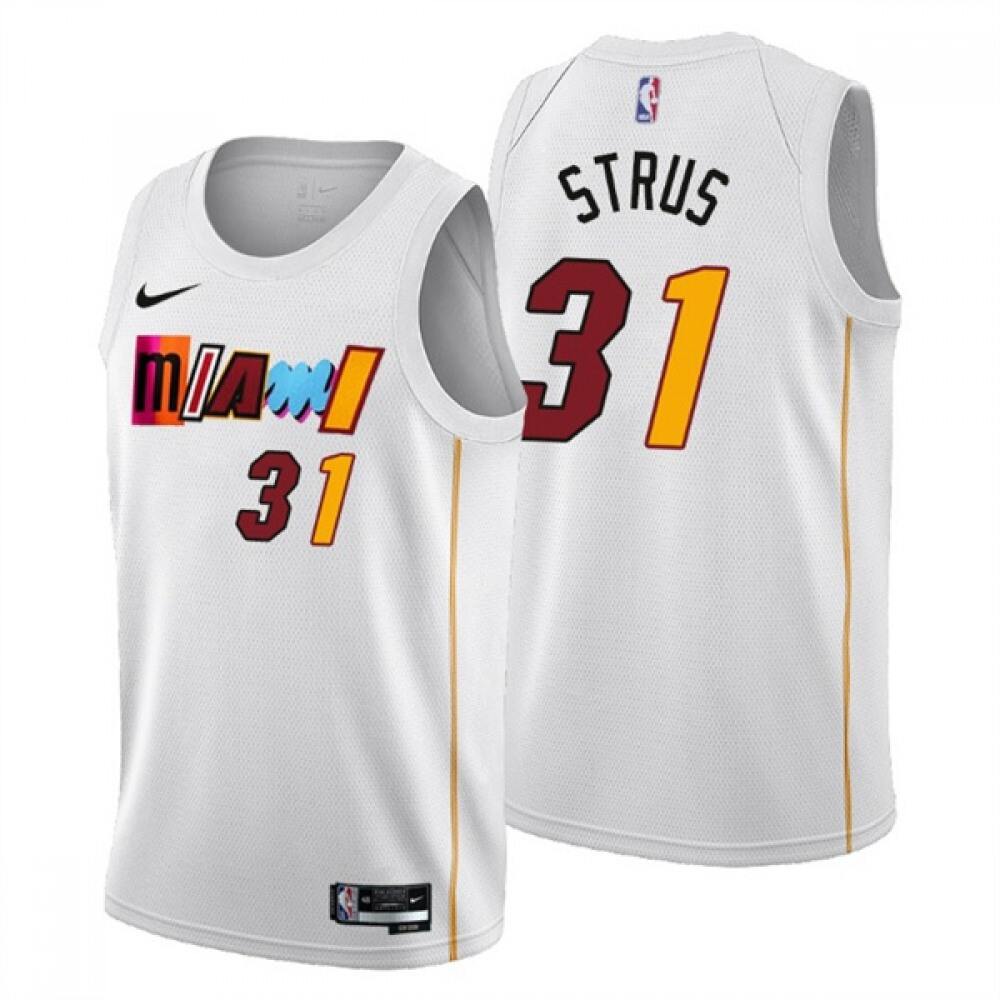 Game Day Durable Men's Miami Heat #31 Max White Basketball Jersey