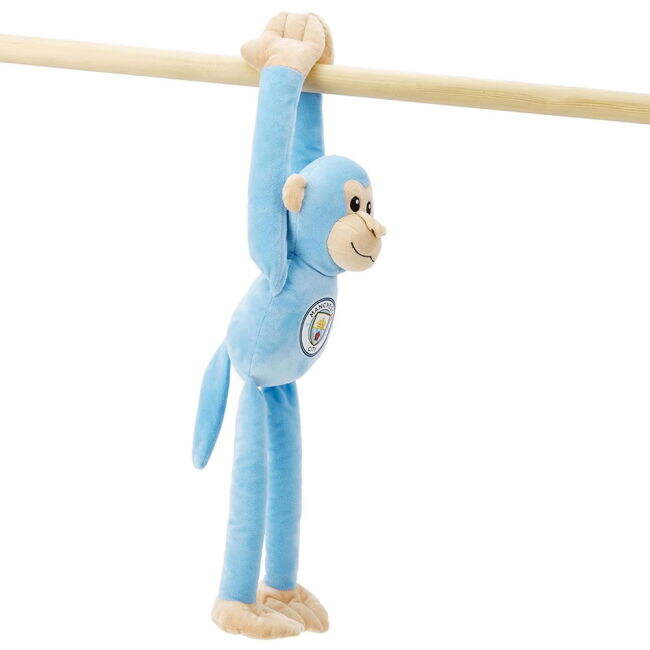 Adult Manchester City FC Plush Hanging Monkey