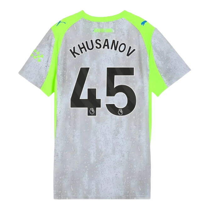 Khusanov 45 Legacy 2025-2026 Man City Third Vintage Shirt (Womens)