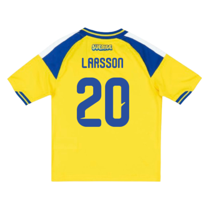 Sweden Authentic World Cup 2026-2027 Sweden Home Mini Kit (Larsson 20)