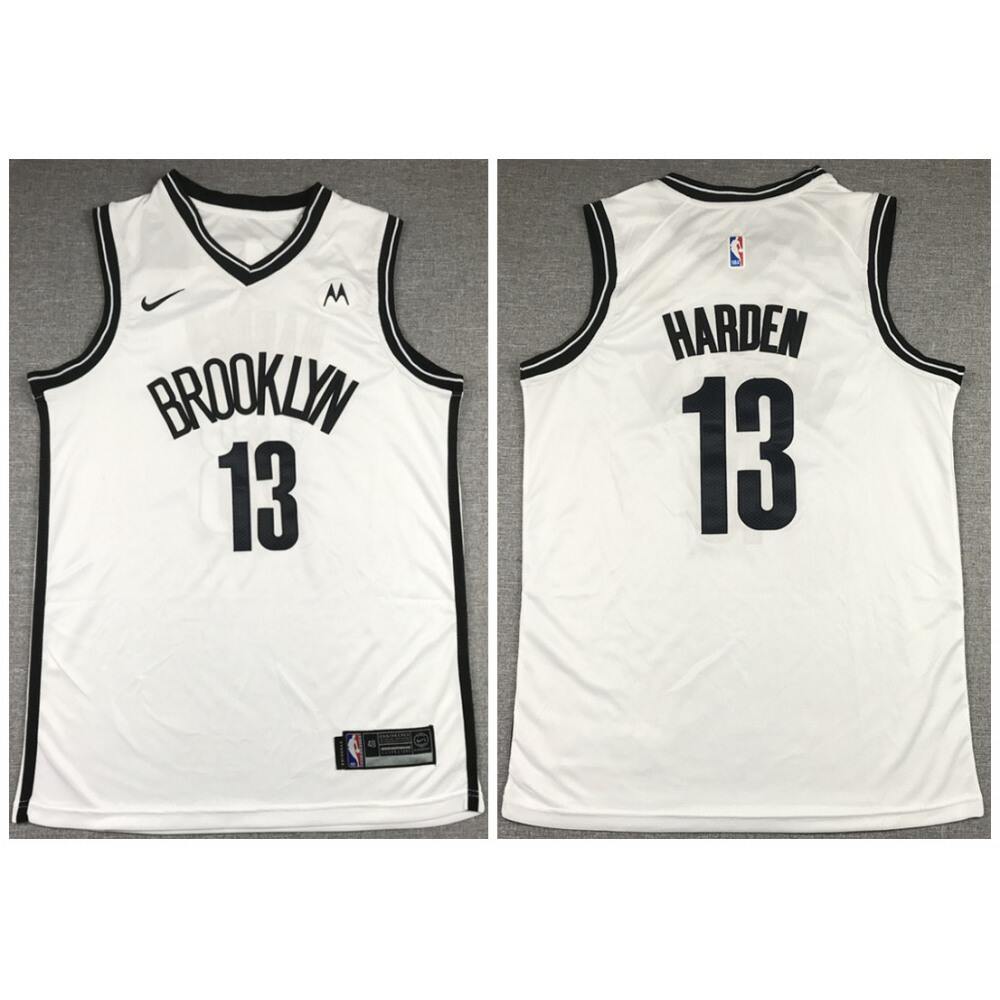 Classic James Harden13 Brooklyn Nets Jersey White - - Basketball Fan Gear