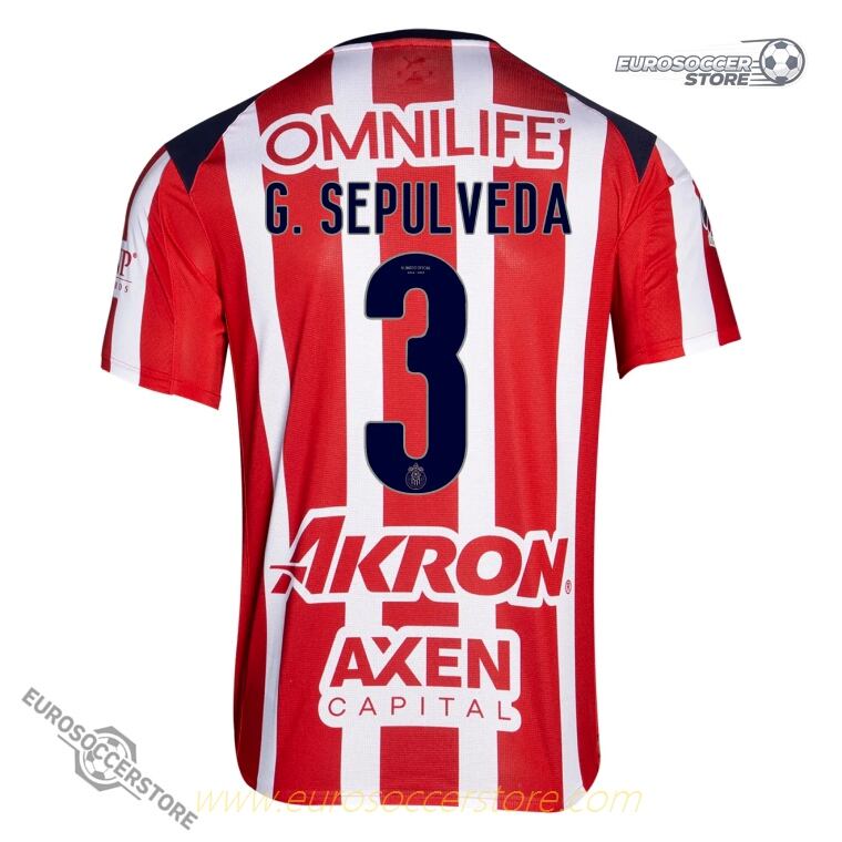 Chivas Home Jersey 25-26 Featuring G. SEPULVEDA #3