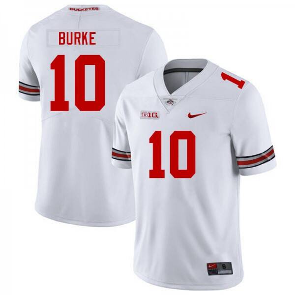 Men Ohio State Buckeyes #10 Denzel Burke Big Ten Jersey