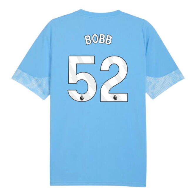 Men's 2025-2026 Man City Training Jersey (Light Blue) (Bobb 52)