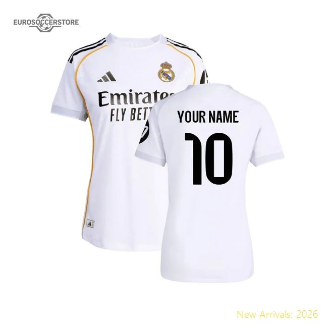 High-quality 2025-2026 Real Madrid Authentic Home Kit (womens) (you