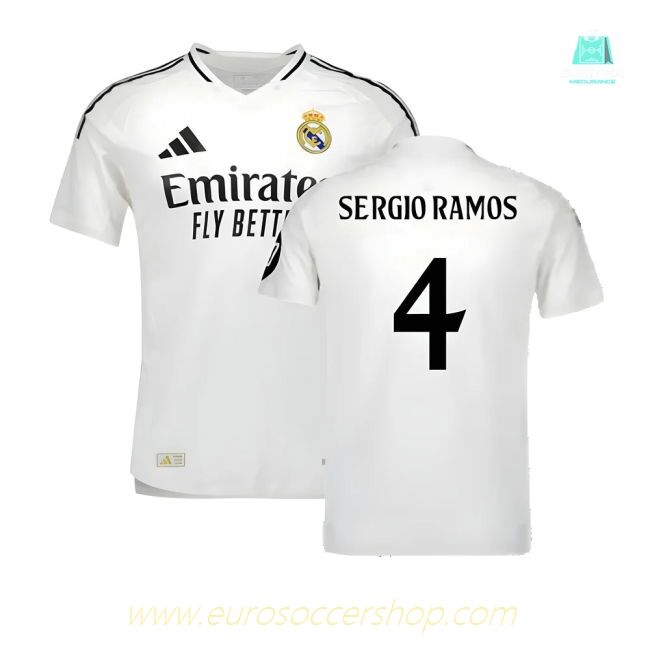 2024-2025 Real Madrid Authentic Home Shirt (Sergio Ramos 4)
