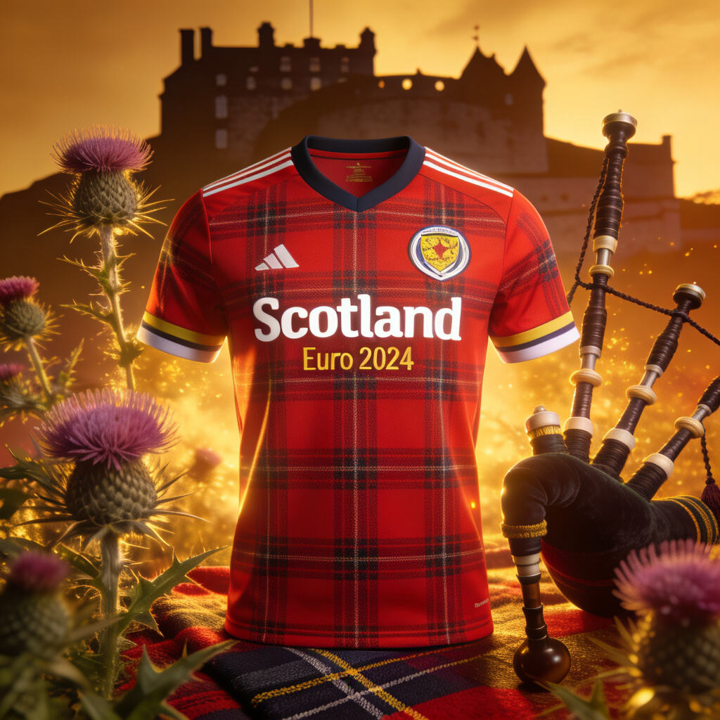 Scotland 2024 European Cup Home Kit: Traditional Tartan Pattern with a Vibrant Red Design and Its Impact on Passion