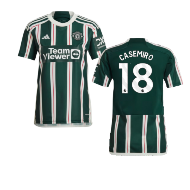 2023-20 Man Utd Away Football Shirt Casemiro Name Number M S