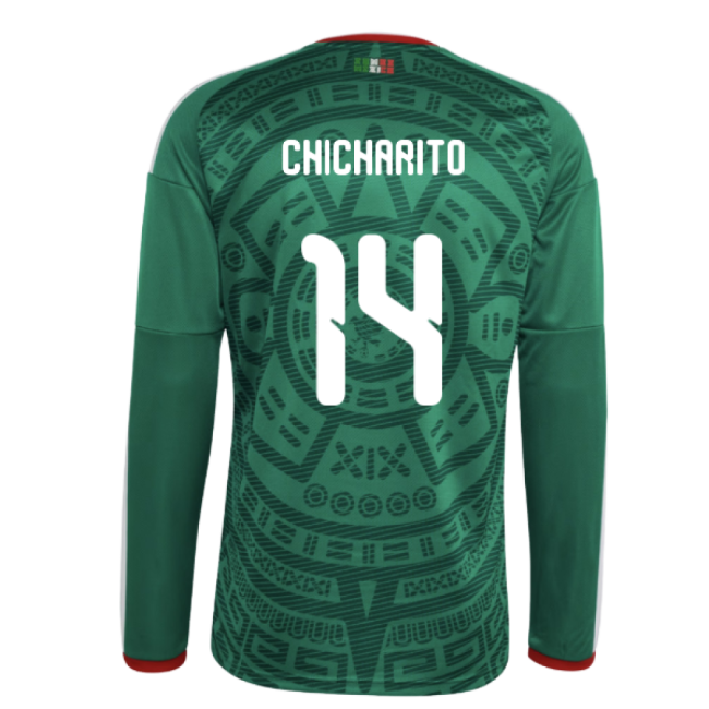 2026-2027 Mexico Long Sleeve Home Shirt (Chicharito 14)