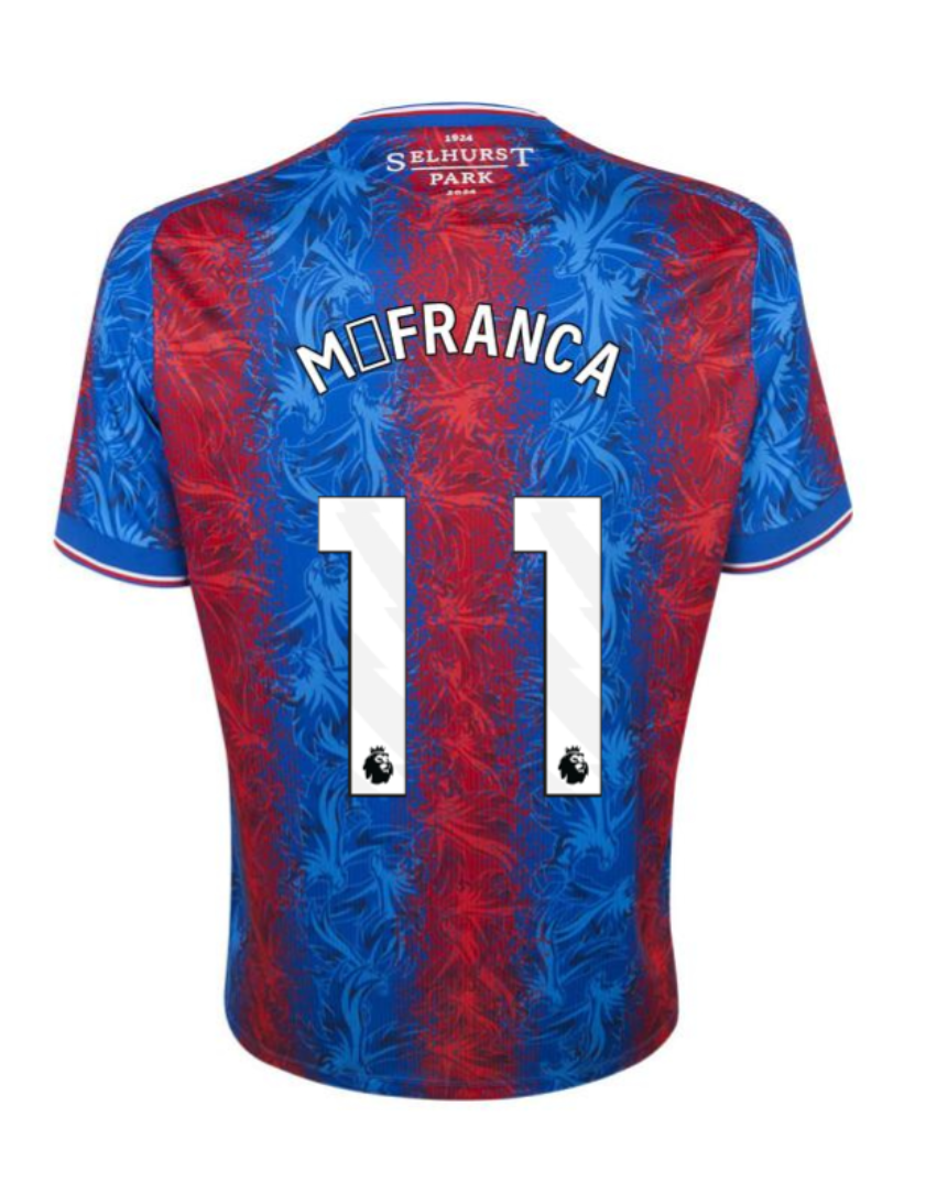 M.FRANCA 11 Crystal Palace Home Jersey for the 24-25 Season