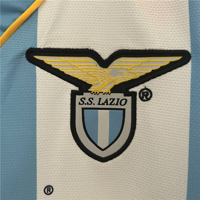 9900 Lazio Retro Home Soccer Jersey Football Shirt - Official Replica