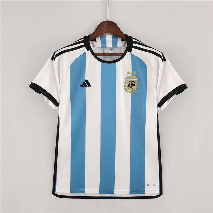 Argentina World Cup 2022 Home White Soccer Jersey Football Shirt -