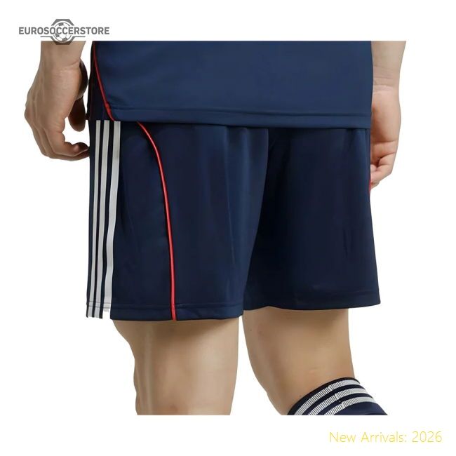 Match-Day 2025-2026 Olympique Lyon Away Shorts (Night Indigo)