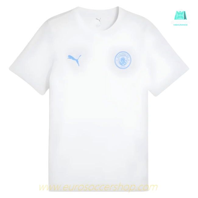 2025-2026 Manchester City FtblEss Tee (White)