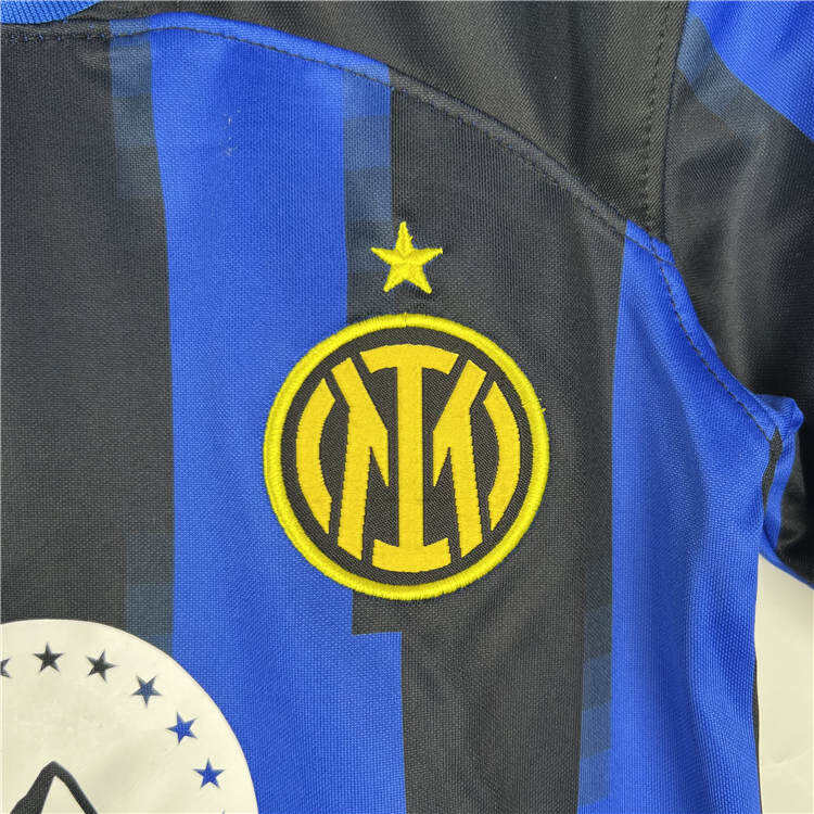 KIDS INTER MILAN 2324 HOME BLUE FOOTBALL KITShirtShorts - Official