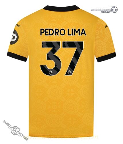 Pedro Lima's Wolverhampton Wanderers 2025-26 Season Home Jersey - Number 37 Edition